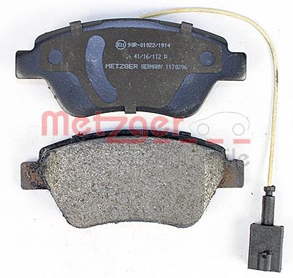 METZGER 1170296 Bremsbelagsatz, Scheibenbremse